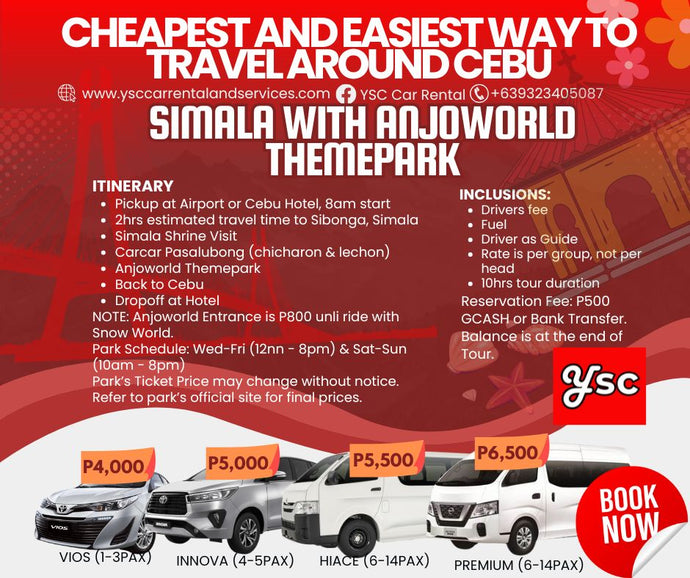 VAN RENTAL - SIMALA WITH ANJOWORLD