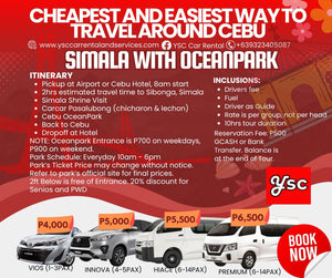 VAN RENTAL - SIMALA SHRINE VISIT with OCEANPARK
