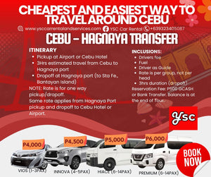 VAN RENTAL - CEBU TO HAGNAYA LAND TRANSFER and Vice Versa