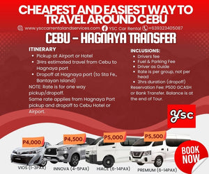VAN RENTAL - CEBU TO HAGNAYA LAND TRANSFER and Vice Versa