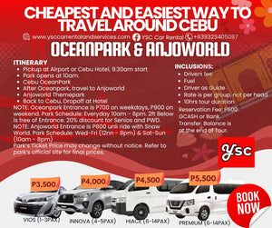 VAN RENTAL - OCEANPARK AND ANJOWORLD