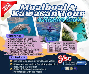 DAYTOUR: MOALBOAL AND KAWASAN FALLS (WITH OPTIONAL CANYONEERING ADVENTURE)