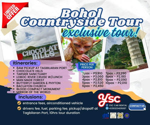 DAYTOUR: BOHOL COUNTRYSIDE TOUR