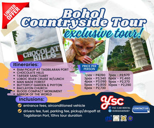 DAYTOUR: BOHOL COUNTRYSIDE TOUR