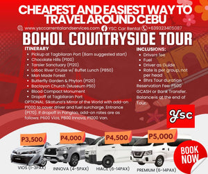 VAN RENTAL - BOHOL COUNTRYSIDE TOUR