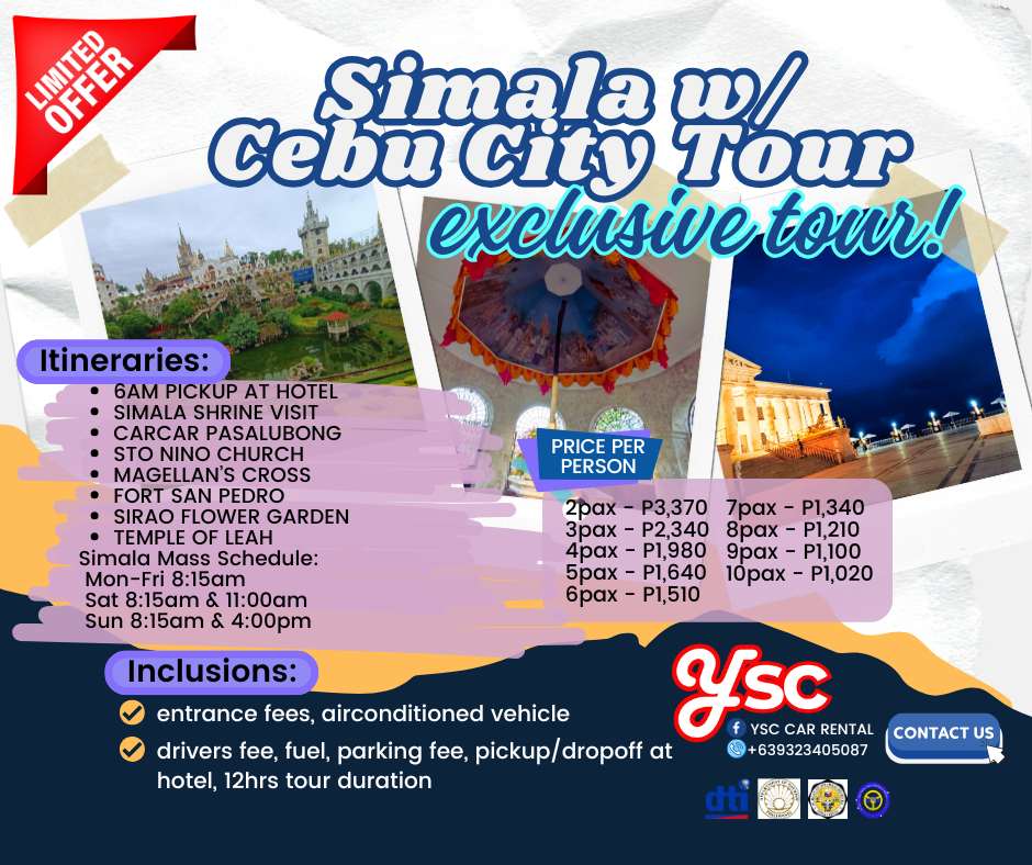 DAYTOUR: SIMALA SHRINE VISIT + CEBU CITY TOUR