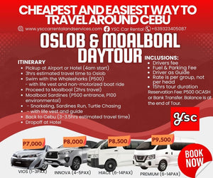 VAN RENTAL - OSLOB AND MOALBOAL DAYTOUR