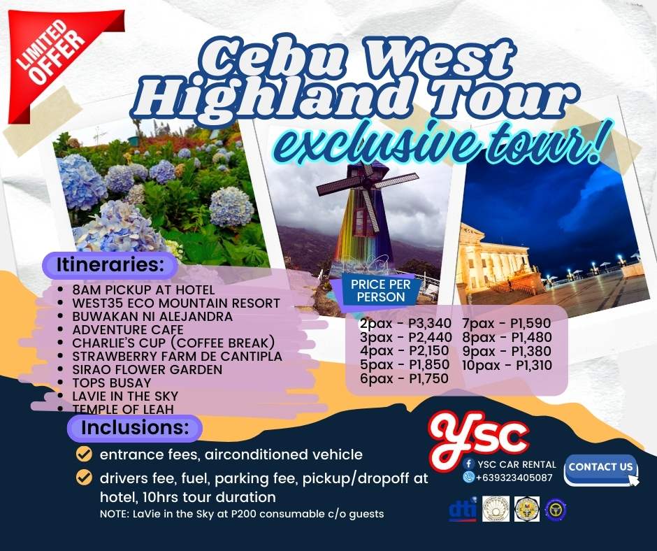 DAYTOUR: CEBU WEST HIGHLAND TOUR