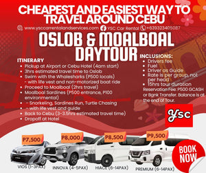VAN RENTAL - OSLOB AND MOALBOAL DAYTOUR
