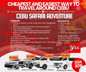 VAN RENTAL - CEBU SAFARI ADVENTURE TOUR