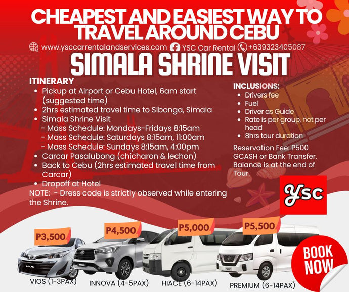 VAN RENTAL - SIMALA SHRINE VISIT