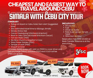 VAN RENTAL - SIMALA with CEBU CITY TOUR